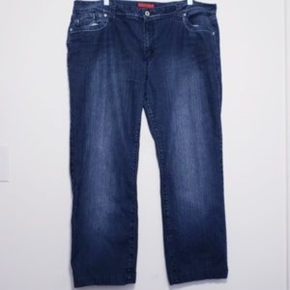 🚫FINAL PRICE 🚫🔸️VBLUE jeans w/angel wings on rear pockets Y2K✔sz 19/20